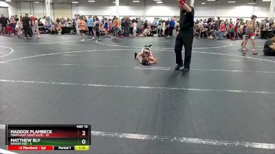 72 lbs Round 7 (8 Team) - Maddox Plambeck, Terps East Coast Elite vs Matthew Bly, Kraken Red