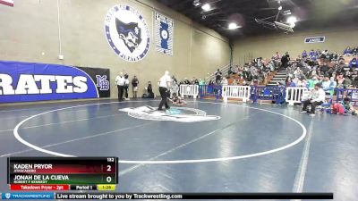 132 lbs Semifinal - Kaden Pryor, Atascadero vs Jonah De La Cueva, Robert F Kennedy