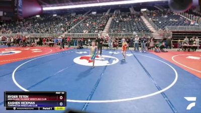 77 lbs Quarterfinal - Ryder Teten, High Plains Thunder Wrestling Club vs Kashen Hickman, Torrington Wrestling Club