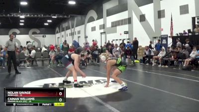 129 lbs Placement Matches (8 Team) - Cainan Williams, Minions Black (GA) vs Nolan Savage, Rebellion