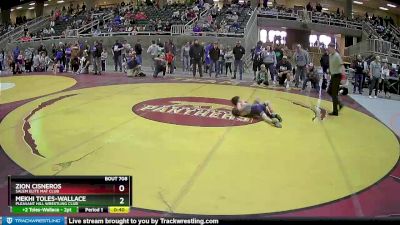 62 lbs Semifinal - Zion Cisneros, Salem Elite Mat Club vs Mekhi Toles-Wallace, Pleasant Hill Wrestling Club