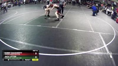 140 lbs Cons. Round 2 - Jack Lotter, Conestoga Wrestling Club vs Korry Daugherty, Amherst Wrestling Club