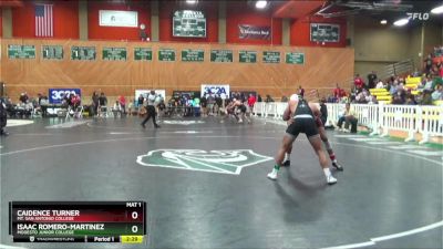 165 lbs Cons. Semi - Caidence Turner, Mt. San Antonio College vs Isaac Romero-Martinez, Modesto Junior College