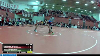 145 lbs Quarterfinal - Matthew Staples, Midwest Regional Training Cent vs Peyton Hornsby, Contenders Wrestling Academy