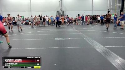 175 lbs Placement (4 Team) - Cameron Owens, Town Wrestling VHW vs GAVIN SEILER, RedNose