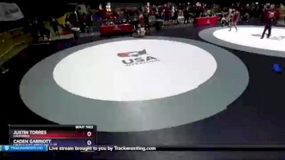 120 lbs Quarterfinal - Justin Torres, California vs Caden Garriott, Church Boyz Wrestling Club