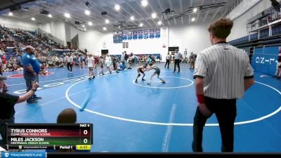 75 lbs 3rd Place Match - Tyrus Connors, Clear Creek Middle School vs Miles Jackson, Centennial Middle School