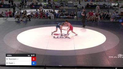 126 lbs Quarters - Billy Townson, California vs Rhett Peak, Oklahoma