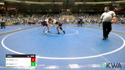 195 lbs Consi Of 8 #2 - Dayton Carey, Anadarko vs Briggs Cook, Weatherford Youth Wrestling