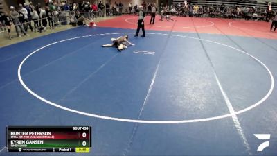 102 lbs Quarterfinal - Kyren Gansen, Pine Island vs Hunter Peterson, STMA (St. Michael/Albertville)