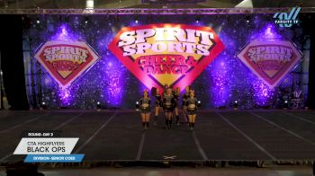 CTA Highflyers - Black Ops [2023 L4 Senior Coed Day 2] 2023 Spirit Sports Pittsburgh Nationals