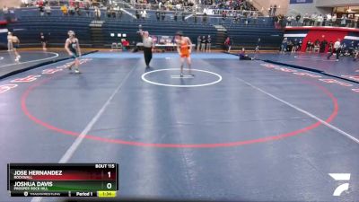 106 lbs Quarterfinal - Joshua Davis, Prosper Rock Hill vs Jose Hernandez, Rockwall