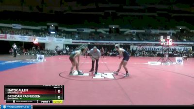 150 lbs Champ - Round 1 (16 Team) - Brendan Rasmussen, Riverbend vs Matox Allen, Grassfield