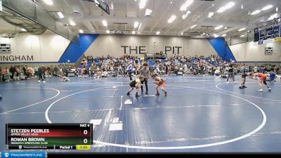 65 lbs Quarterfinal - Rowan Brown, Wasatch Wrestling Club vs Stetzen Peebles, Upper Valley Aces