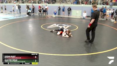 86 lbs Round 2 - Judah Rust, Mid Valley Wrestling Club vs Hunter Ridle, Juneau Youth Wrestling Club Inc.