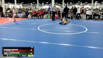 68 lbs Round 2 (10 Team) - Kaedrick Brown, FL Scorpions vs Brett Zakrzewski, Rangers WC