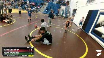 92-98 lbs Round 5 - Isaiah Kruchkow, Worland Wrestling Club vs Rylan Malkovich, Worland Wrestling Club