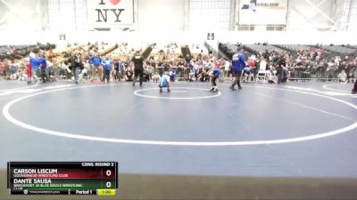 75 lbs Cons. Round 2 - Carson Liscum, Gouverneur Wrestling Club vs Dante Sausa, Brockport Jr Blue Devils Wrestling Club