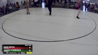 135 lbs Quarterfinal - Gavin Gerths, Nebraska vs Maddox Stubbendick, Nebraska