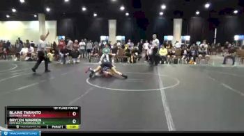 126 lbs Finals (2 Team) - Brycen Warren, Este Built Underground vs Blaine Taranto, Southside Mafia