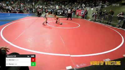 73 lbs Round Of 32 - Casen Becker, Black Fox Academy vs Cooper Saine, Guerrila Wrestling Academy