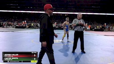 D2-144 lbs Semifinal - Carter Simota, Jefferson HS vs Jeffrey Miller, Northwest HS