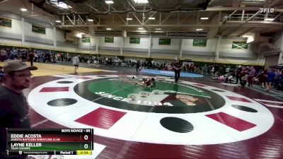 85 lbs Cons. Round 1 - Eddie Acosta, DAKOTA RATTLERS WRESTLING CLUB vs Layne Keller, Team Champs