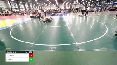 160 lbs Consi Of 32 #1 - Cj Luth, NY vs Blake Hill, TN