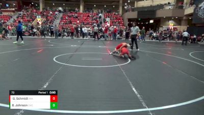 73 lbs Cons. Round 3 - Graham Schmidt, Brawlers vs Briggs Johnson, Columbus Wrestling Club