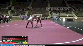 220 lbs 1st Place Match - Kyle Watson, Smiths Station Hs vs Desmond Nesbitt, Central