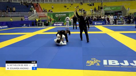 NICOLLY KETHELEN DE ASSIS E SILV vs MARIA EDUARDA ANDRADE LIRA DE AL 2024 Brasileiro Jiu-Jitsu IBJJF