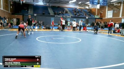 115-121 lbs Round 1 - MCCrae Meibos, Morgan Wrestling Club vs Takai Saafi, West Jordan