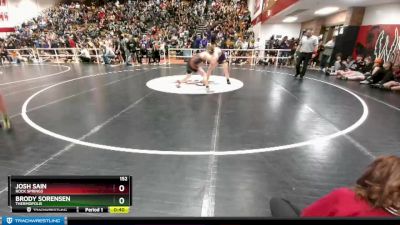 152 lbs Cons. Round 2 - Josh Sain, Rock Springs vs Brody Sorensen, Thermopolis