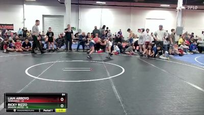 84 lbs Semis (4 Team) - Ricky Rizzo, Dragon United vs Liam Arroyo, Warhawks