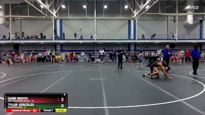 92 lbs Round 8 (10 Team) - Gabe Benyo, Mat Assassins Black vs Tyler Verceles, Headhunters