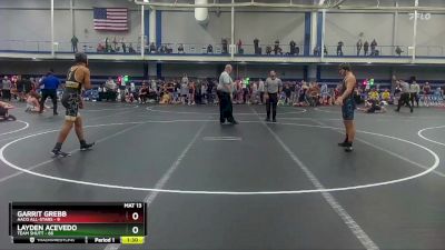 160 lbs Round 8 (10 Team) - Layden Acevedo, Team Shutt vs Garrit Grebb, AACo All-Stars