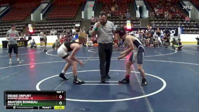 117 lbs Round 3 (6 Team) - Brayden Bonneau, Ninja Elite vs Drake Orpurt, Basement Brawlers