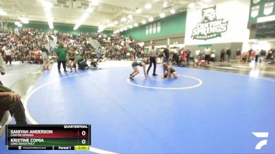 116 lbs Quarterfinal - Kristine Comia, Long Beach Poly vs Saniyah Anderson, Canyon Springs