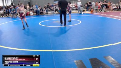 70 lbs Round 1 - Knox Peasley, Omak Wrecking Crew Wrestling vs Townes Hoyt, NWWC