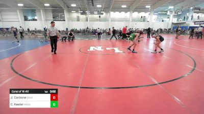 106 lbs Consi Of 16 #2 - Jack Carbone, Doughboys WC vs Cooper Keeler, Massabesic