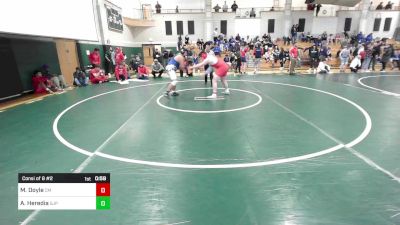 220 lbs Consi Of 8 #2 - Mickey Doyle, Catholic Memorial vs Angel Heredia, Saint John's Prep