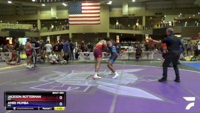 182 lbs Quarterfinal - Jackson Rotterman, MO vs Amiri Mumba, NM