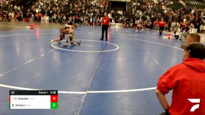 82 lbs Quarterfinal - Heustyn Roesler, St.Paul Youth Wrestling vs Bradyn Wilson, Next Level Training Academy