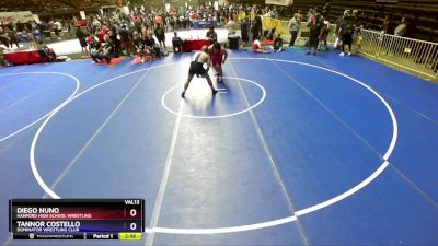 285 lbs 7th Place Match - Diego Nuno, Hanford High School Wrestling vs Tannor Costello, Dominator Wrestling Club