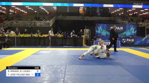 BAILEY MIKAIEL G. LUCAS vs FREDERICO JOSE FALCAO SOUSA NETO 2024 Pan Jiu Jitsu IBJJF Championship