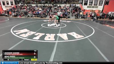 152 lbs Champ. Round 2 - Geno Papes, New Lenox (PROVIDENCE CATHOLIC) vs Jackson Zaeske, Frankfort (LINCOLN-WAY EAST)