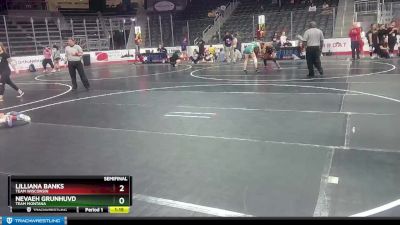 132 lbs Semifinal - Lilliana Banks, Team Wisconsin vs Nevaeh Grunhuvd, Team Montana