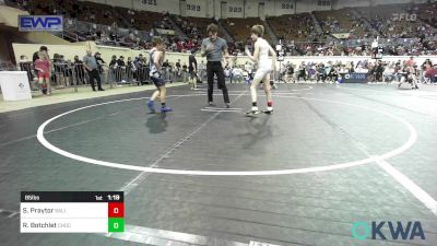 85 lbs Round Of 32 - Stephen Praytor, Salina Wrestling Club vs Reid Botchlet, Choctaw Ironman Youth Wrestling