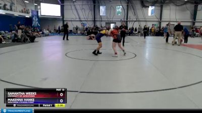 130 lbs Cons. Semi - Makenna Hanke, Wisconsin Stevens Point vs Samantha Weeks, University Of Jamestown