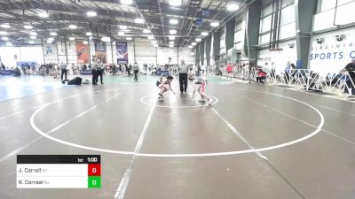 100 lbs Consi Of 32 #1 - Jack Carroll, NY vs Riley Correal, NJ